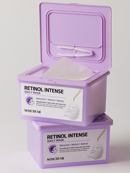 Набор разглаживающих тканевых масок для лица с ретинолом Some By Mi Retinol Intense Daily Mask Набор разглаживающих тканевых масок для лица с ретинолом Some By Mi Retinol Intense Daily Mask