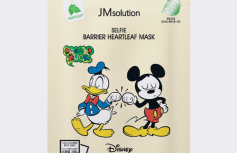 Успокаивающая тканевая маска с экстрактом хауттюйнии JMSolution Disney Collection Selfie Barrier Heartleaf Mask