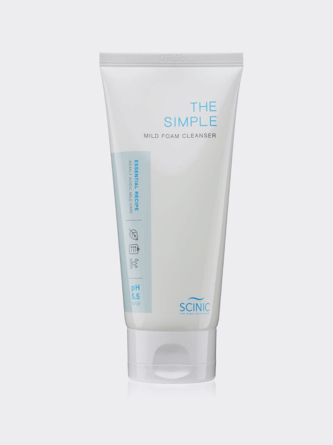 Слабокислотная пенка для умывания Scinic The Simple Mild Foam Cleanser Слабокислотная пенка для умывания Scinic The Simple Mild Foam Cleanser