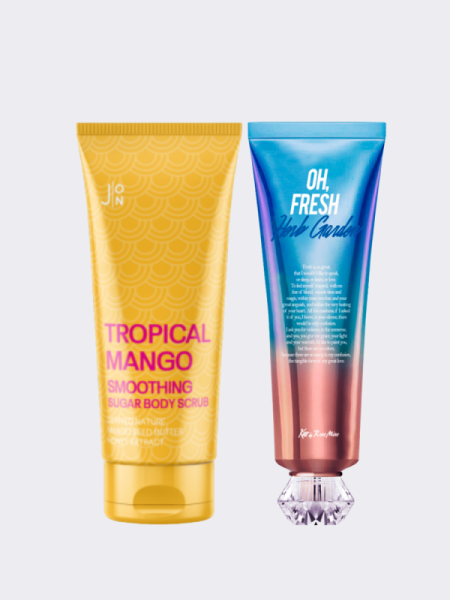 Фруктовый набор для тела с ароматом свежих трав J:on + Kiss By Rosemine