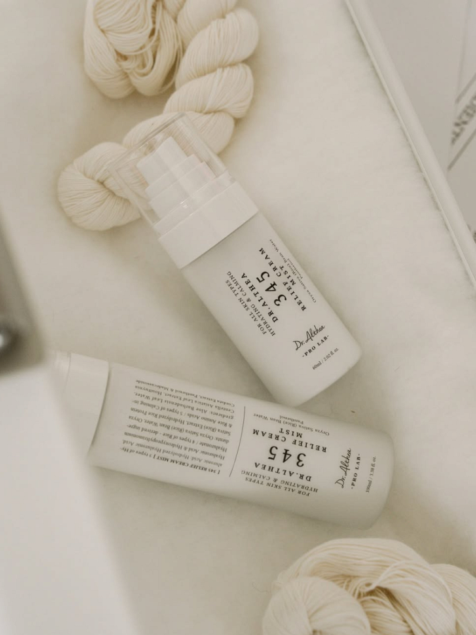 Двухфазный кремовый спрей для лица с экстрактом риса Dr.Althea 345 Relief Cream Mist