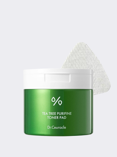 Успокаивающие тонер-диски для лица с экстрактом чайного дерева Dr.Ceuracle Tea Tree Purifine Toner Pad