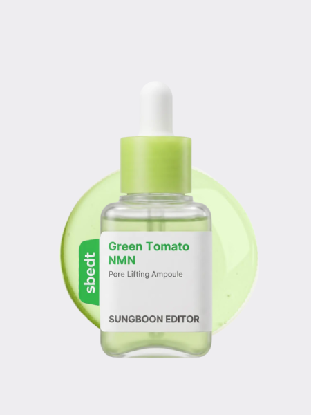 Сыворотка с экстрактом зелёного томата для сужения пор Sungboon Editor Green Tomato NMN Pore Lifting Ampoule