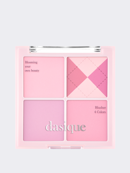 Палетка спрессованных румян в лиловых оттенках Dasique Blending Mood Cheek #05 Violet Knit