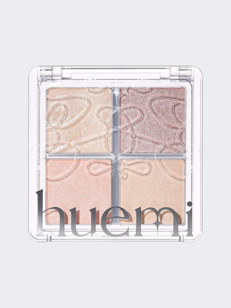 Многофункциональная палетка-хайлайтер Huemi Multi-Use Glow On Palette №02 Pure Glam