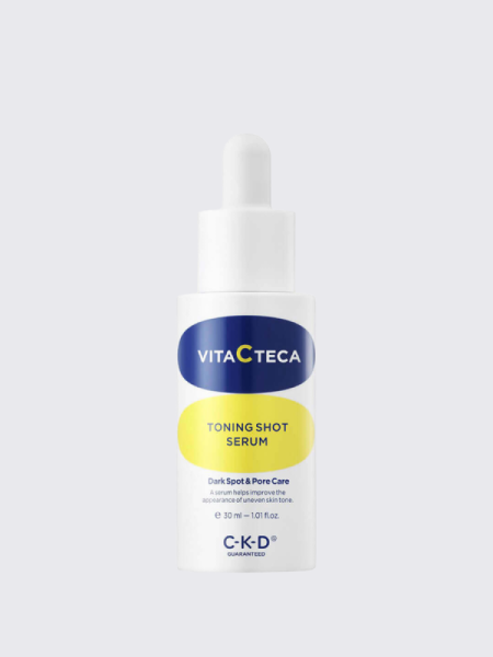 Осветляющая ампульная сыворотка с витамином С и спикулами CKD Vita C Teca Toning Shot Serum