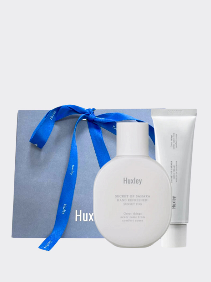 Набор: крем для рук + антисептик Huxley Perfume Hand Cream & Refresher Set