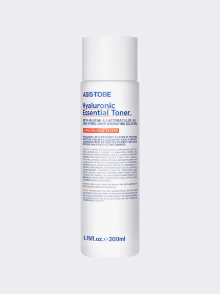 Насыщенный увлажняющий тонер для лица с гиалуроновой кислотой ASIS-TOBE Hyaluronic Essential Toner Насыщенный увлажняющий тонер для лица с гиалуроновой кислотой ASIS-TOBE Hyaluronic Essential Toner