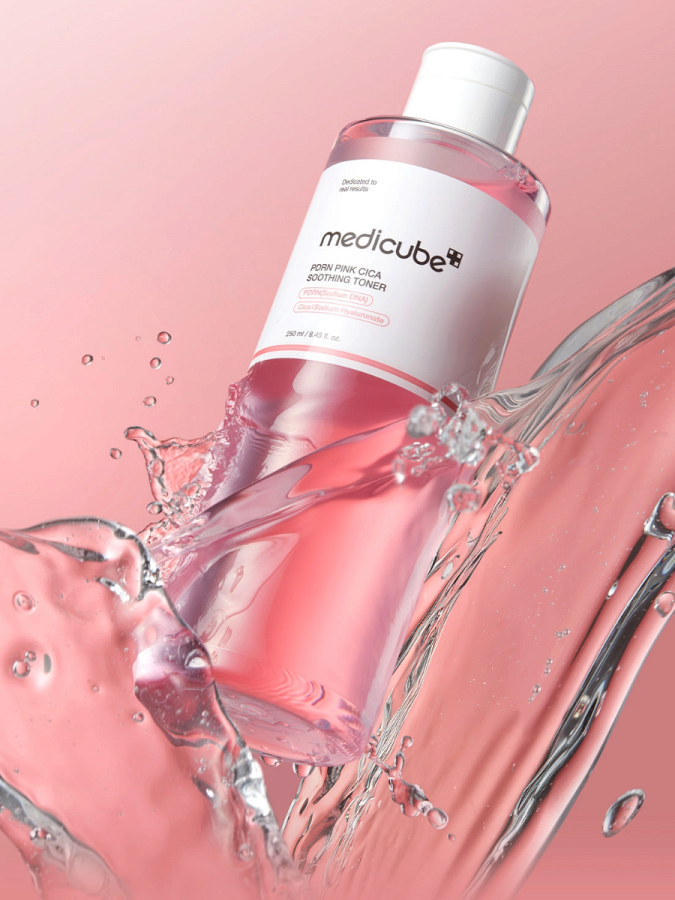 Смягчающий тонер с центеллой и ПДРН Medicube PDRN Pink Cica Soothing Toner