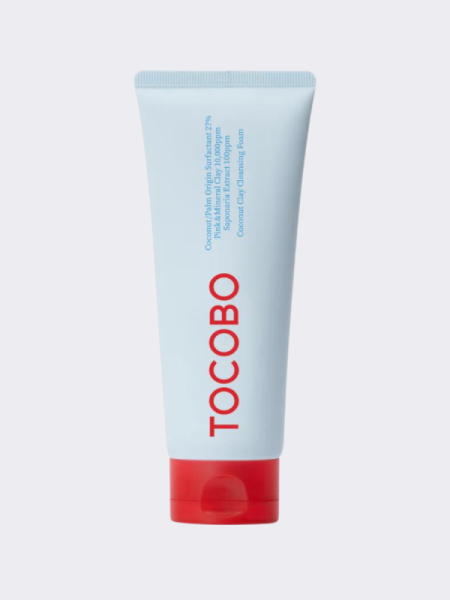 Глубокоочищающая пенка для умывания с белой глиной и каламином TOCOBO Coconut Clay Cleansing Foam Глубокоочищающая пенка для умывания с белой глиной и каламином TOCOBO Coconut Clay Cleansing Foam
