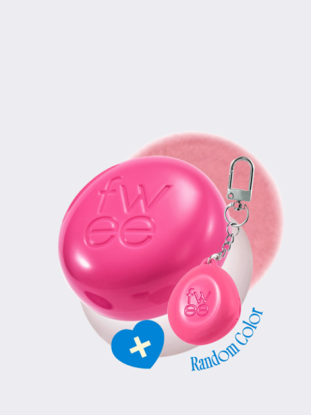 Набор: оттеночное суфле + брелок fwee Lip&Cheek Blurry Pudding Pot Keyring Set PK01 Baby