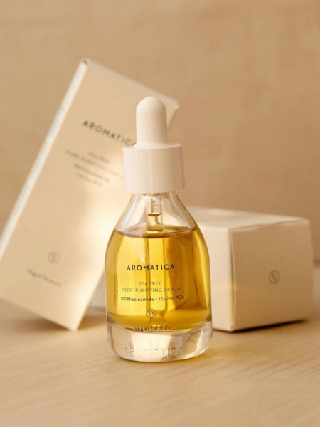 Сыворотка для жирной кожи Aromatica Tea Tree Pore Purifying Serum 10% Niacinamide + 1% Zinc PCA Сыворотка для жирной кожи Aromatica Tea Tree Pore Purifying Serum 10% Niacinamide + 1% Zinc PCA
