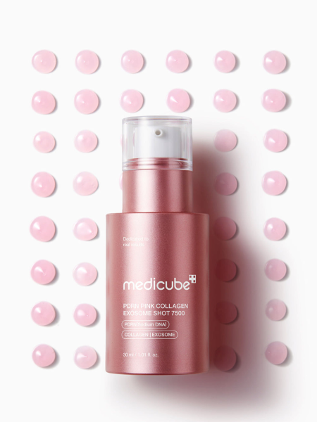 Интенсивная разглаживающая сыворотка для лица со спикулами и ПДРН Medicube PDRN Pink Exosome Shot Serum 7500 Интенсивная разглаживающая сыворотка для лица со спикулами и ПДРН Medicube PDRN Pink Exosome Shot Serum 7500