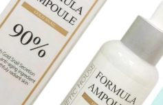 Разглаживающая сыворотка для лица с муцином улитки и золотом ESTHETIC HOUSE Formula Ampoule Gold Snail