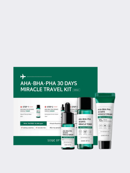 Набор для проблемной кожи с тремя видами кислот Some By Mi 30 Days Miracle Travel Kit Набор для проблемной кожи с тремя видами кислот Some By Mi 30 Days Miracle Travel Kit