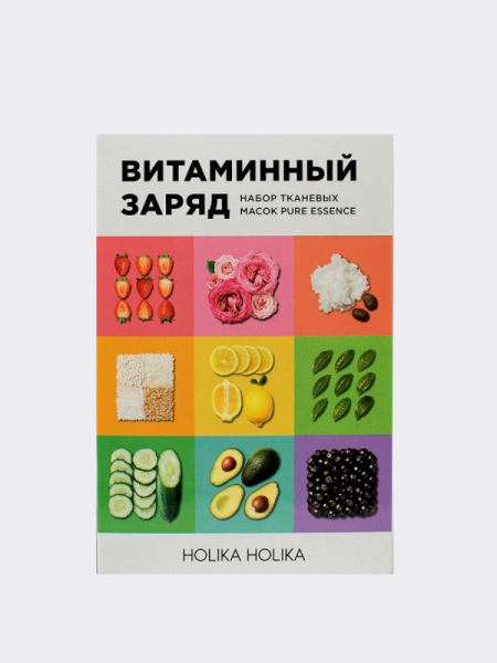 Набор тканевых масок для лица Holika Holika Pure Essence Mask Sheet Set Набор тканевых масок для лица Holika Holika Pure Essence Mask Sheet Set