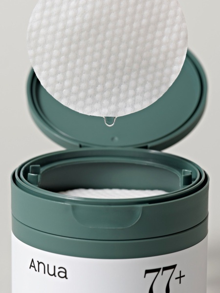 Отшелушивающие тонер-пэды для лица с экстрактом хауттюйнии и глюконолактоном ANUA Heartleaf 77% Clear Pad