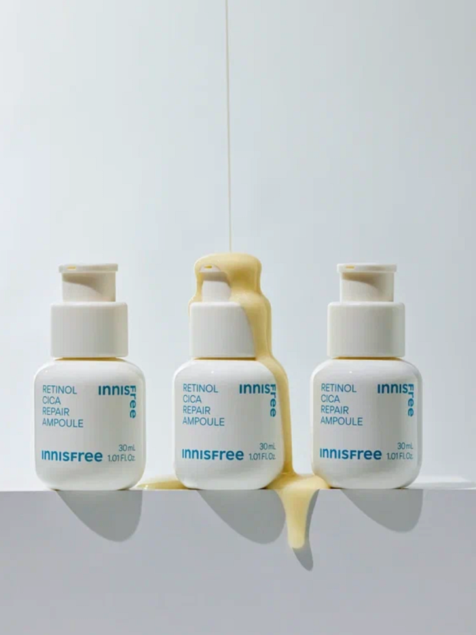 Успокаивающая сыворотка для лица с ретинолом и экстрактом центеллы innisfree Retinol Cica Repair Ampoule
