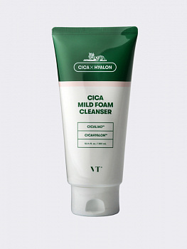 Пенка для чувствительной кожи с центеллой VT Cosmetics Cica Mild Foam Cleanser