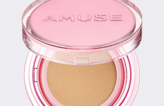 Тональный кушон с сияющим финише AMUSE Dew Power Vegan Cushion SPF 50+ PA++++ 03 Honey