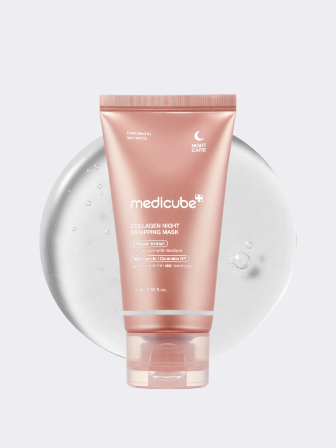 Разглаживающая ночная маска-плёнка с коллагеном Medicube Collagen Night Wrapping Mask