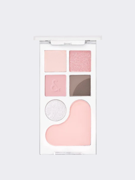 Палетка для макияжа век и лица в клубничных оттенках rom&nd Bare Layer Palette 02 Strawberry Mood