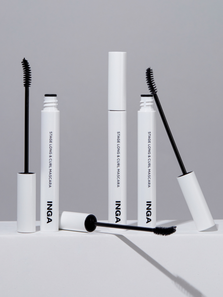 Подкручивающая тушь для ресниц INGA Stage Long&Curl Mascara Black