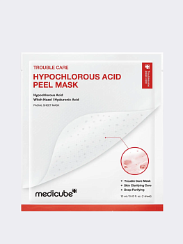 Тканевая пилинг-маска с гипохлоритной кислотой Medicube Hypochlorous Acid Peel Mask