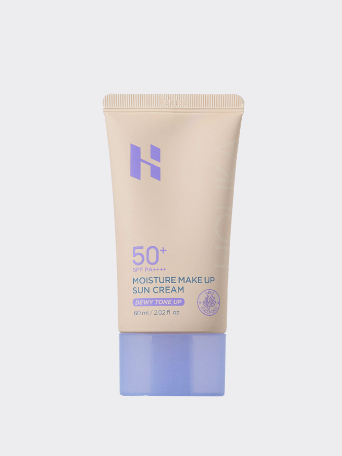 Солнцезащитная сияющая база под макияж Holika Holika Moisture Make Up Sun Cream Dewy Tone Up SPF 50+ PA++++