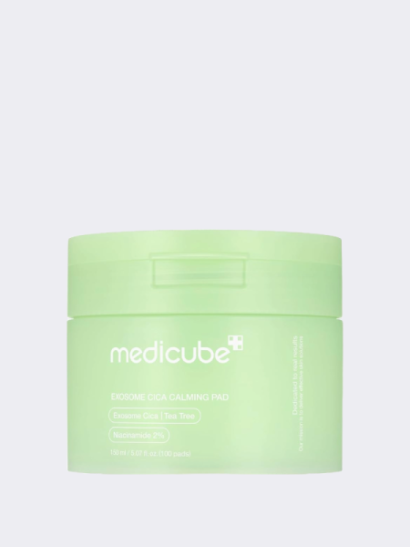 Успокаивающие тонер-пэды с экстрактом центеллы и чайного дерева Medicube Exosome Cica Calming Pad Успокаивающие тонер-пэды с экстрактом центеллы и чайного дерева Medicube Exosome Cica Calming Pad