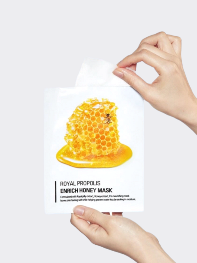 Тканевая маска для лица с медом и прополисом ESTHETIC HOUSE Royal Propolis Enrich Honey Mask
