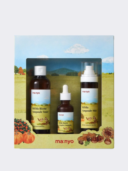 Лимитированный подарочный набор для ухода за кожей с бифидобактериями Ma:nyo Factory Bifida Set Chabi Edition