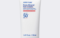 Успокаивающий минеральный солнцезащитный крем для лица с растительными экстрактами ASIS-TOBE Pure Mineral Sun Cream