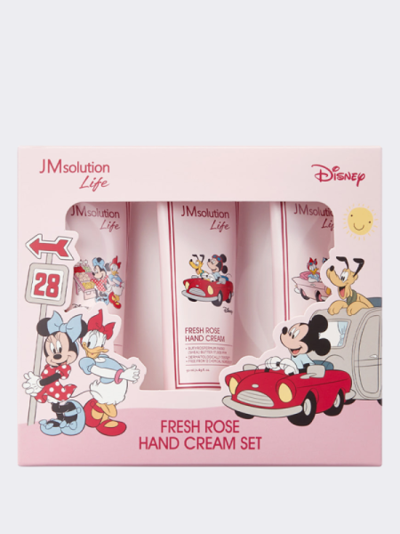Подарочный набор кремов для рук с ароматом розы JMSolution Life Disney Fresh Rose Hand Cream Set Подарочный набор кремов для рук с ароматом розы JMSolution Life Disney Fresh Rose Hand Cream Set