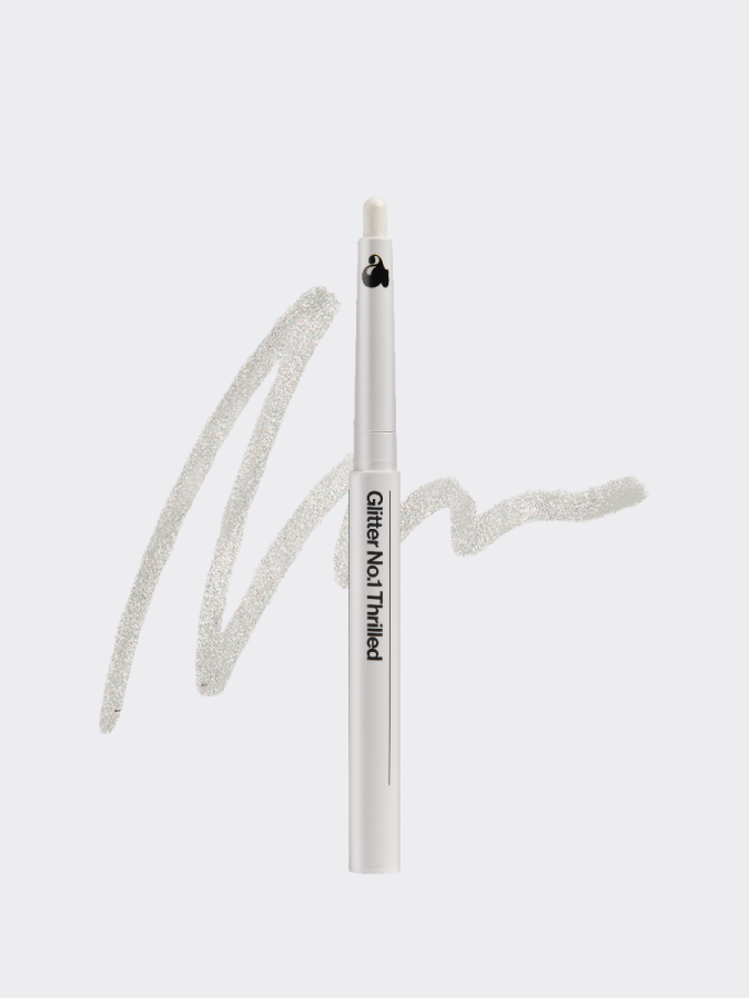 Сияющие тени для век в карандаше в серебрянном оттенке UNLEASHIA Pretty Easy Glitter Stick N°1 Thrilled