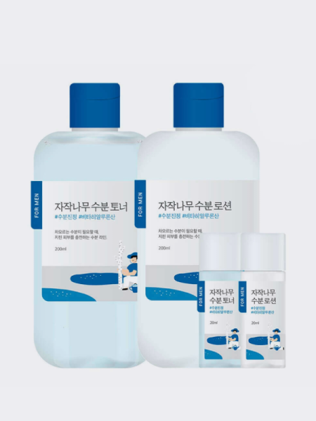 Успокаивающий набор по уходу за кожей для мужчин с берёзовым соком Round Lab For Men Birch Juice Moisturizing Toner & Lotion Set Успокаивающий набор по уходу за кожей для мужчин с берёзовым соком Round Lab For Men Birch Juice Moisturizing Toner & Lotion Set