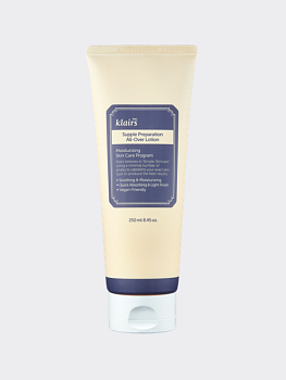 Увлажняющий кремовый лосьон без запаха для лица и тела Dear, Klairs Supple Preparation All Over Lotion