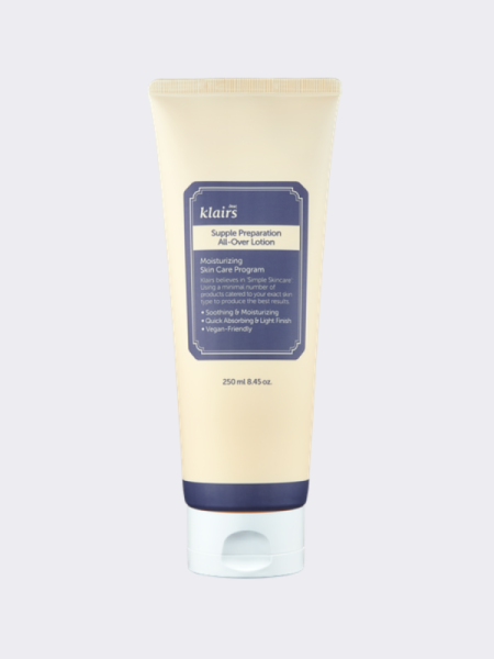 Увлажняющий кремовый лосьон без запаха для лица и тела Dear, Klairs Supple Preparation All Over Lotion