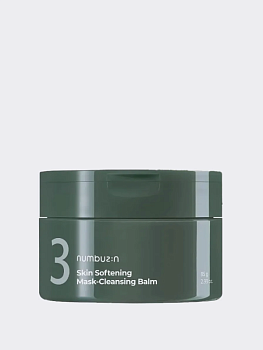 Гидрофильный бальзам Numbuzin No.3 Pore & Makeup Cleansing Balm with Green Tea and Charcoal