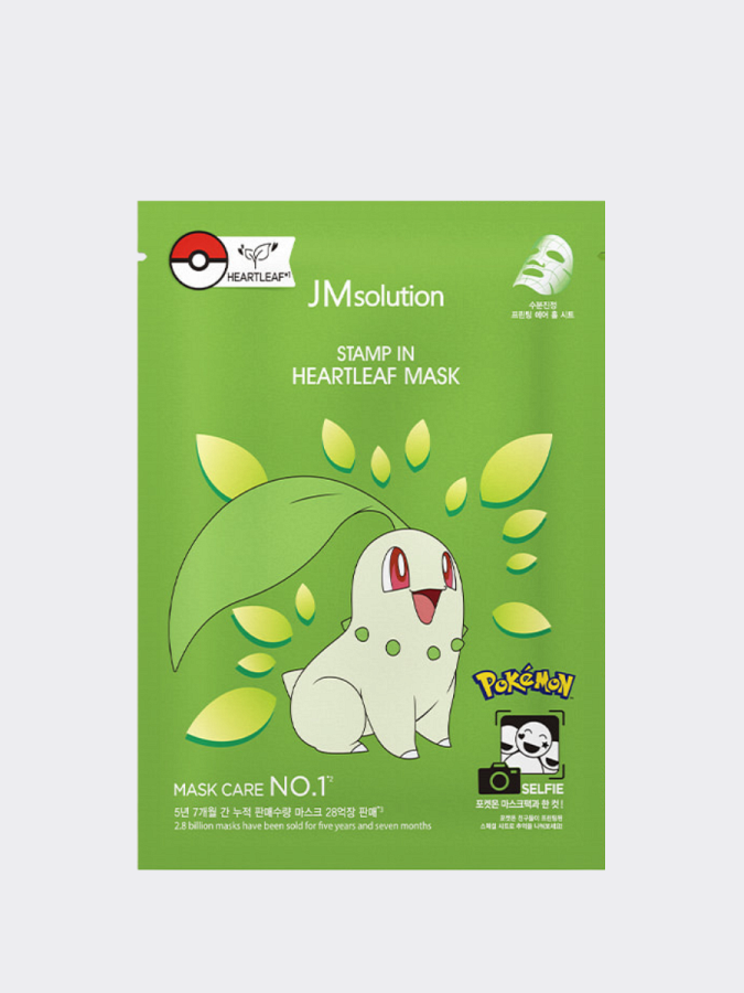 Успокаивающая тканевая маска с экстрактом хауттюйнии JMSolution Stamp In Heartleaf Mask