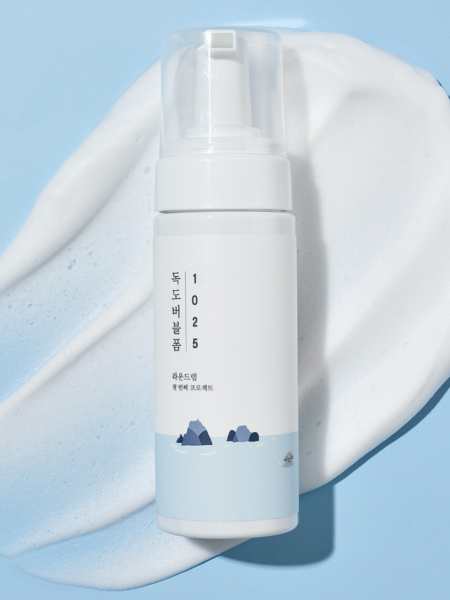 Пузырьковая пенка для умывания с морской водой Round Lab 1025 Dokdo Bubble Foam Пузырьковая пенка для умывания с морской водой Round Lab 1025 Dokdo Bubble Foam