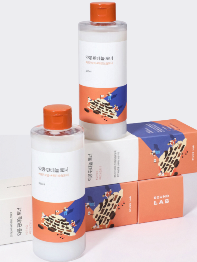 Успокаивающий тонер для лица с экстрактом черной сои и пантенолом Round Lab Soybean Panthenol Toner