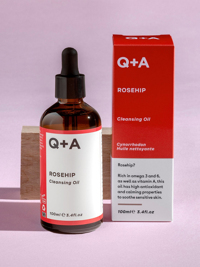 Гидрофильное очищающее масло шиповника Q+A Rosehip Cleansing Oil