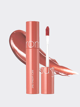 Сочный глянцевый пигмент для губ в ореховом оттенке rom&nd Juicy Lasting Tint 10 Nudy Peanut