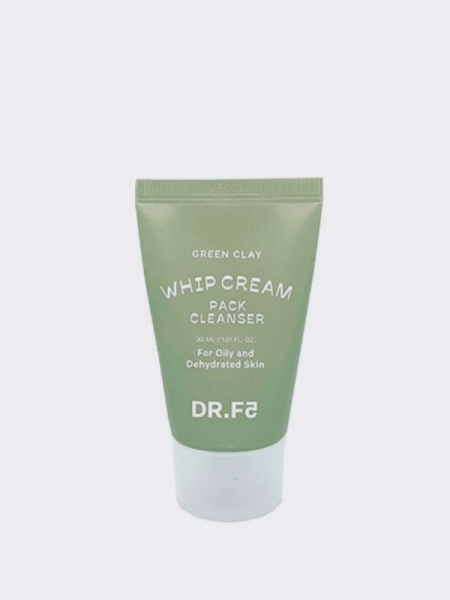 МИНИ Себорегулирующая маска-пенка для умывания с зеленой глиной DR.F5 Whip Cream Pack Cleanser Green Clay МИНИ Себорегулирующая маска-пенка для умывания с зеленой глиной DR.F5 Whip Cream Pack Cleanser Green Clay