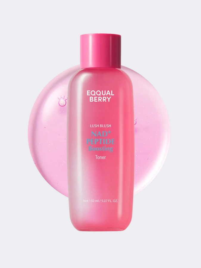 Разглаживающий тонер с пептидами EQQUALBERRY NAD+ Peptide Boosting Toner