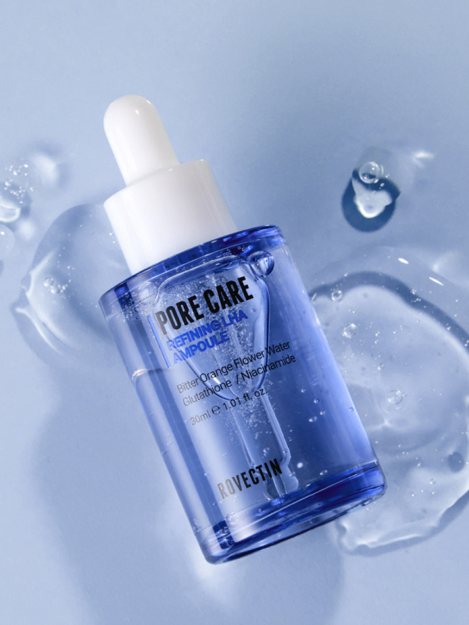 Сыворотка для лица против воспалений и постакне ROVECTIN Pore Care Refining LHA Ampoule