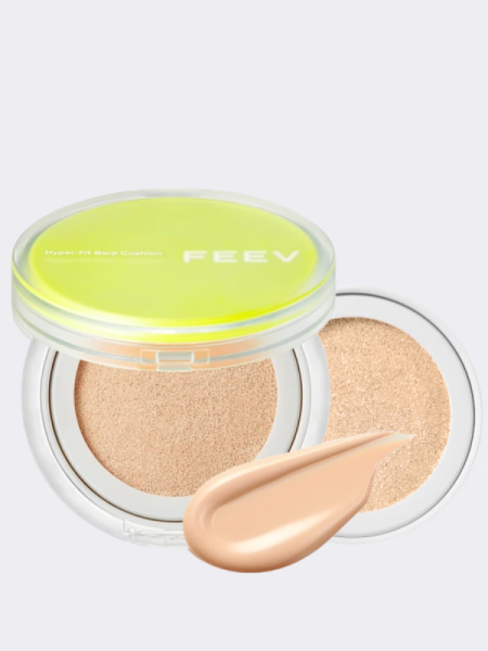 Набор: Лёгкий тональный кушон  + рефил FEEV Hyper-Fit Bare Cushion 03 Nude Dew Set Набор: Лёгкий тональный кушон  + рефил FEEV Hyper-Fit Bare Cushion 03 Nude Dew Set
