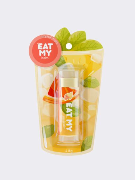 Бальзам для губ с ароматом "Тропический мохито" EAT MY BALM Aftersun Tropical Mojito