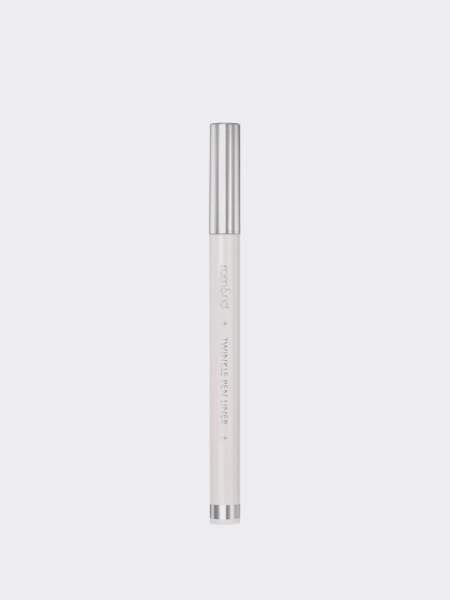 Сияющая подводка для век в серебряном оттенке rom&nd Twinkle Pen Liner 01 Silver Flake